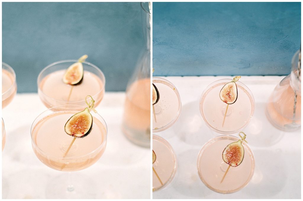 Wedding fig cocktails 